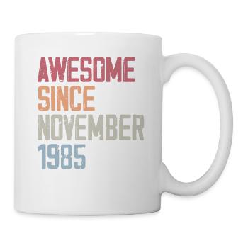 Cadeau D'anniversaire En Novembre 1985 - Mug blanc - blanc - Droite