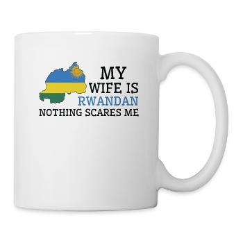 Nothing Scares Me My Wife Is Rwandan Husband - Mug - white - Right