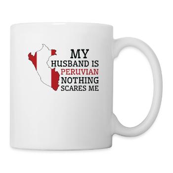 Rien ne me fait peur Ma femme est péruvienne - Mug blanc - blanc - Droite