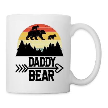Daddy Bear climb the Mountain in Forest der Bär - Tasse - Weiß - Rechts