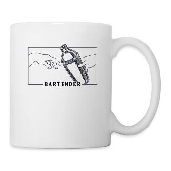 Michelangelo Création d’Adam Barman - Mug blanc - blanc - Droite