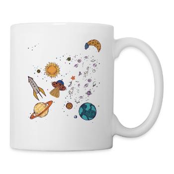 Ich bin 3 Auf in neue Dimensionen 3. Geburtstag - Tasse - Weiß - Rechts