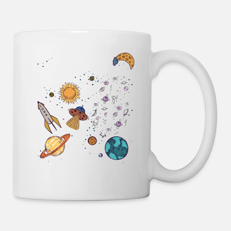 Ich bin 6 Auf in neue Dimensionen 6. Geburtstag - Tasse - Weiß