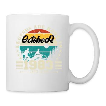 October 1983. October 1983 Anniversary Gift. - Mug - white - Right