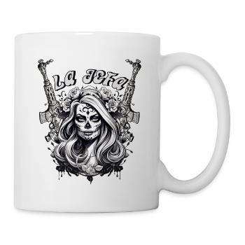 La Jefa Santa Muerte : la mort et la beauté combinées - Mug blanc - blanc - Droite