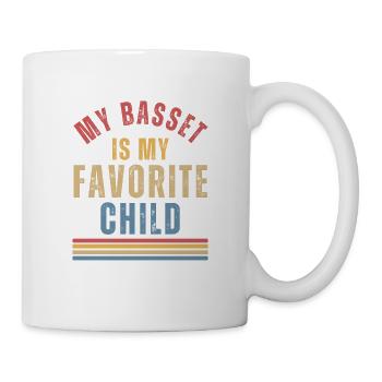 Basset hound chien amoureux - Mug blanc - blanc - Droite