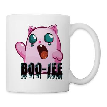Boo-jee chat fantôme rose - Mug blanc - blanc - Droite