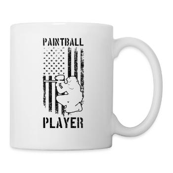 Joueur de paintball US Flag Paintball Paintballer - Mug blanc - blanc - Droite