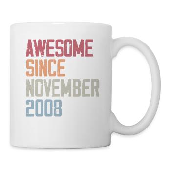 Cadeau D'anniversaire En Novembre 2008 - Mug blanc - blanc - Droite