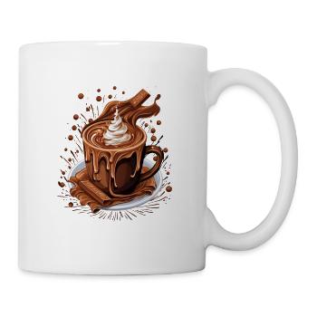 Hot Chocolate Mug I Chocolate Lover I Hot - Tasse - Weiß - Rechts