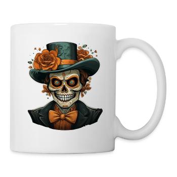 Day Of The Dead I Sugar Skull I Dia De Los Muertos - Tasse - Weiß - Rechts