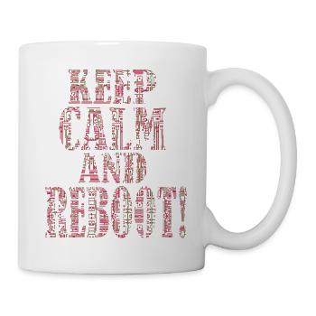 Restez calme et redémarrez - IT Admimistrator Admin EDV - Mug blanc - blanc - Droite