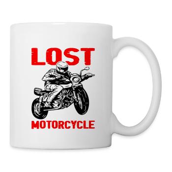 Vous n’êtes jamais perdu sur une moto 2 - Mug blanc - blanc - Droite