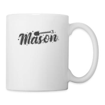 Mason Life Handwerk Berufung - Tasse - Weiß - Rechts