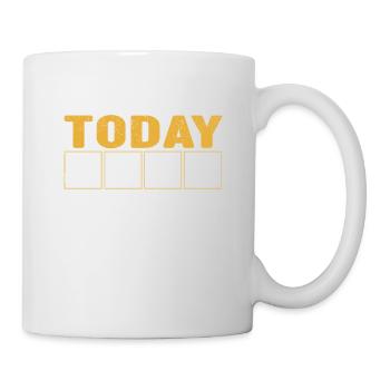 Plan for today funny coffee sailing drink beer - Mug - white - Right