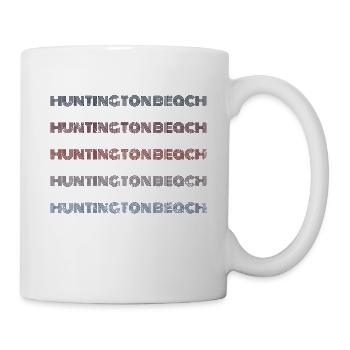 Vintage USA City - Retro Huntington Beach - Mug - white - Right