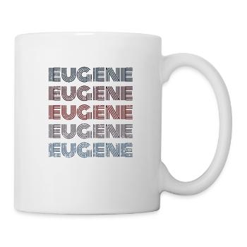 Vintage USA City - Rétro Eugene - Mug blanc - blanc - Droite
