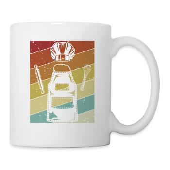 Retro hobby baker bakery confectioner master baker - Mug - white - Right