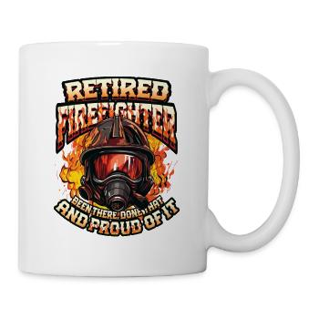 Pompier à la retraite - Mug blanc - blanc - Droite
