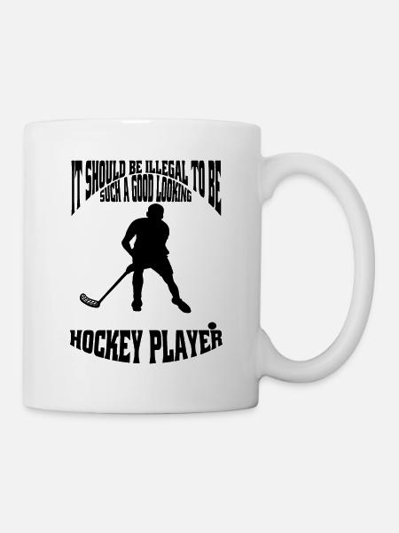 Feldhockey Hockey Geschenk Unihockey Hockeyspieler - Tasse - Weiß