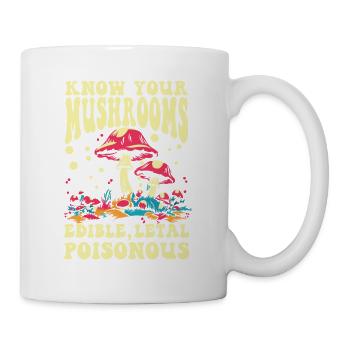Know Your Mushrooms Edible Letal - Tasse - Weiß - Rechts