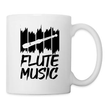 Musique de flûte - Mug blanc - blanc - Droite
