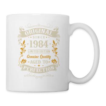 Retro Geburtstagsgeschenk 1984 Original - Tasse - Weiß - Rechts