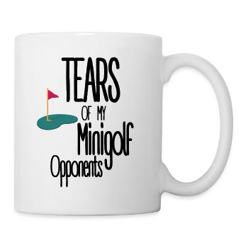 Les larmes de mes adversaires de -golf - Mug blanc - blanc - Droite