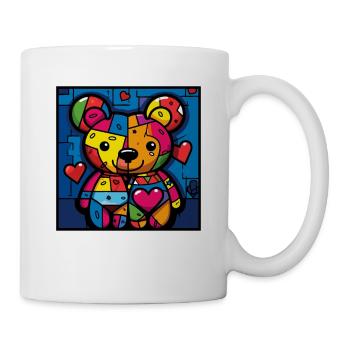 Zwei Seelenverwandte Bären: Liebespaar - Tasse - Weiß - Rechts