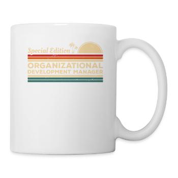 Vintage-Manager für Organisationsentwicklung - Tasse - Weiß - Rechts