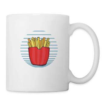 Frites amusantes Frites drôles - Mug blanc - blanc - Droite
