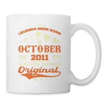 Original October 2011 vintage anniversary 2011 - Mug - white - Right
