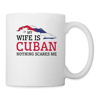 Rien ne me fait peur Ma femme est cubaine - Mug blanc - blanc - Droite