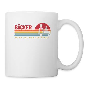 Bäcker mehr als ein Beruf Konditor Hobbybäcker - Tasse - Weiß - Rechts