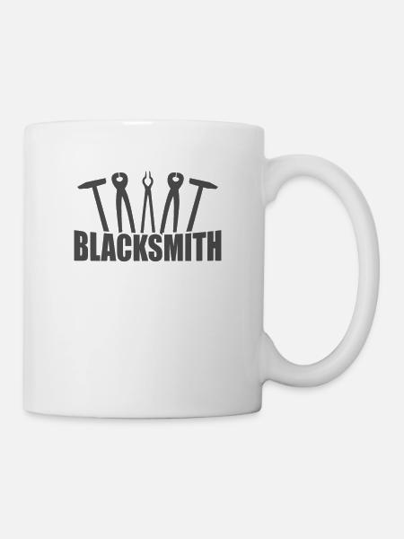Blacksmith Metallbauer Beruf - Tasse - Weiß