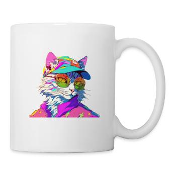 90er Motto Party Das ist mein 90er Kostüm - Tasse - Weiß - Rechts