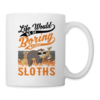 Paresseux Cadeau Paresseux - Mug blanc - blanc - Droite