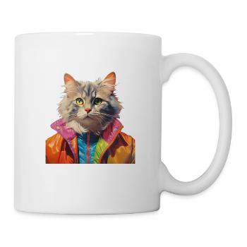 90er Motto Party Das ist mein 90er Kostüm - Tasse - Weiß - Rechts