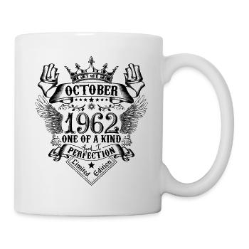 Anniversaire 1962 Octobre 1962 né en Octobre - Mug blanc - blanc - Droite