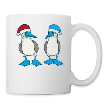 Blue-footed booby Christmas - Mug - white - Right