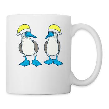 Blue-footed booby Christmas - Mug - white - Right