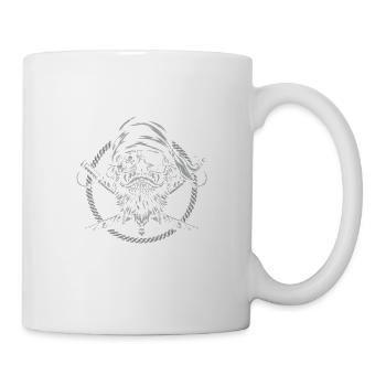 Pontoon Captain Vintage Pirate Sailing Yachting - Mug - white - Right