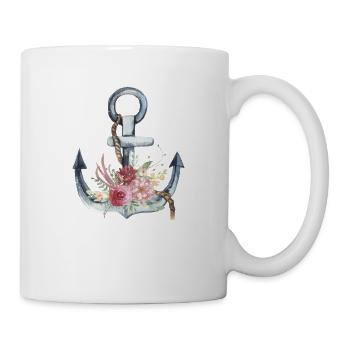 Drôle d’ancre Sailor Voile Voile Boating - Mug blanc - blanc - Droite