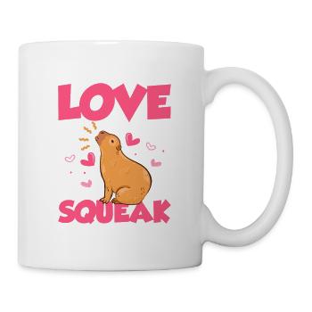 Love At First Squeak Capybara Animal Lover - Mug - white - Right