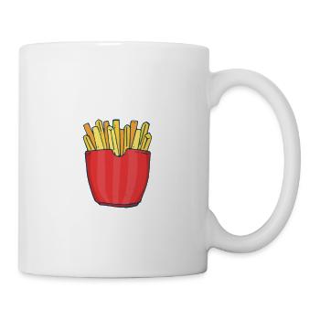 Frites amusantes Frites drôles - Mug blanc - blanc - Droite