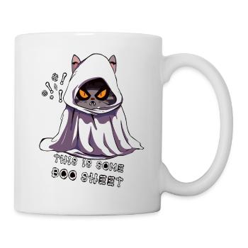 Ceci est un fantôme de chat boo sheet - Mug blanc - blanc - Droite
