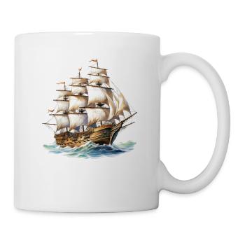 Segeln Segelschiff Segelboot für einen Segler, - Tasse - Weiß - Rechts