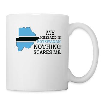 Nothing Scares Me My Wife Is Botswanan Husband - Mug - white - Right