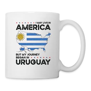 Uruguayisch Amerikanischer Patriot USA Gewachsen - Tasse - Weiß - Rechts