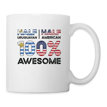Uruguayisch Amerikanischer Patriot USA Gewachsen - Tasse - Weiß - Rechts